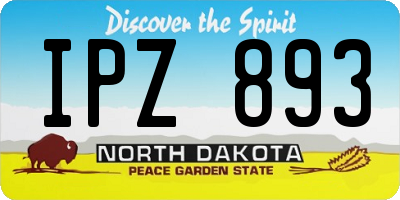 ND license plate IPZ893