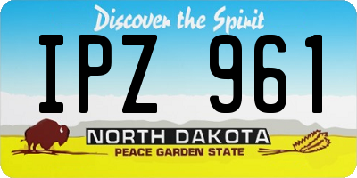 ND license plate IPZ961