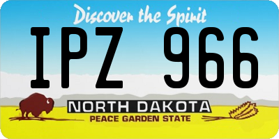 ND license plate IPZ966
