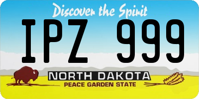 ND license plate IPZ999