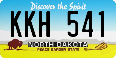 ND license plate KKH541