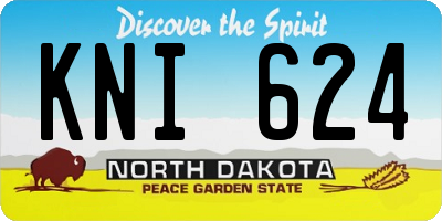 ND license plate KNI624