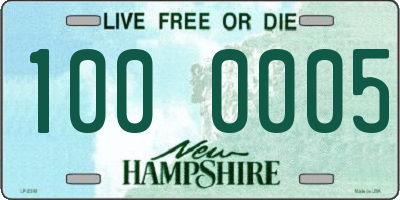 NH license plate 1000005