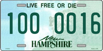 NH license plate 1000016