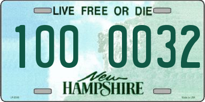 NH license plate 1000032