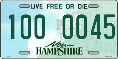NH license plate 1000045