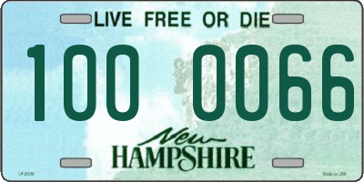 NH license plate 1000066