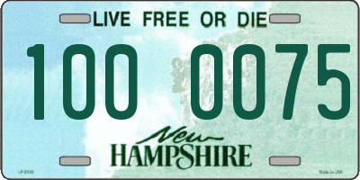 NH license plate 1000075