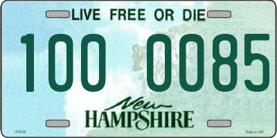 NH license plate 1000085