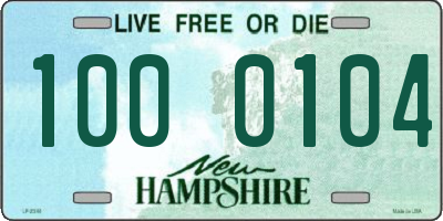 NH license plate 1000104