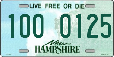 NH license plate 1000125