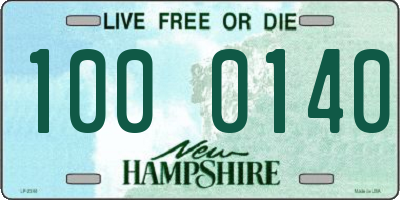 NH license plate 1000140