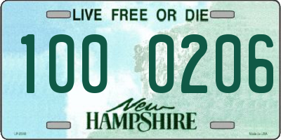 NH license plate 1000206