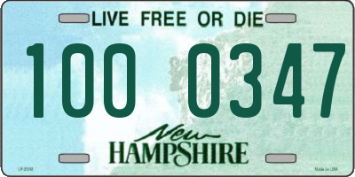 NH license plate 1000347