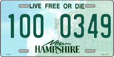 NH license plate 1000349
