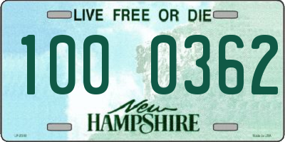NH license plate 1000362