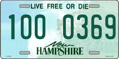 NH license plate 1000369