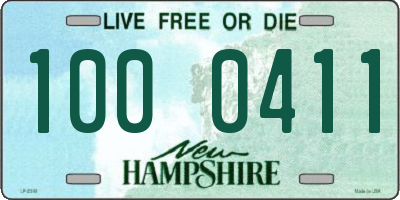 NH license plate 1000411