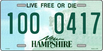 NH license plate 1000417
