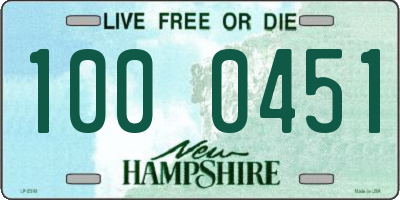 NH license plate 1000451