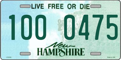 NH license plate 1000475