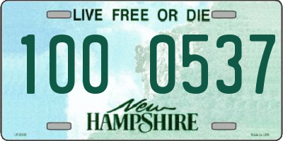 NH license plate 1000537