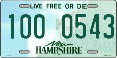 NH license plate 1000543