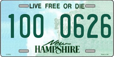 NH license plate 1000626