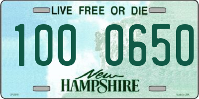 NH license plate 1000650