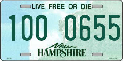 NH license plate 1000655