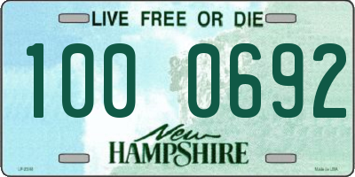 NH license plate 1000692