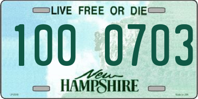 NH license plate 1000703