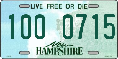 NH license plate 1000715