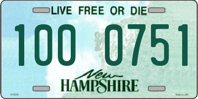 NH license plate 1000751