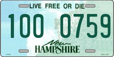 NH license plate 1000759