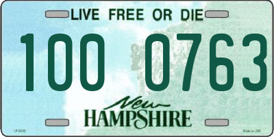 NH license plate 1000763