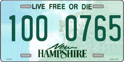 NH license plate 1000765