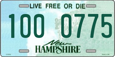 NH license plate 1000775