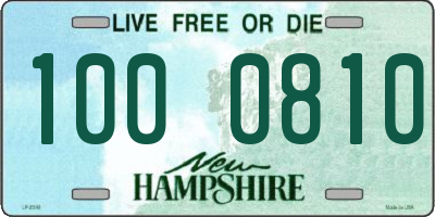 NH license plate 1000810