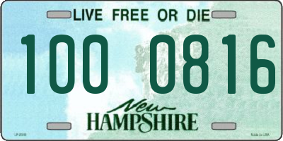 NH license plate 1000816