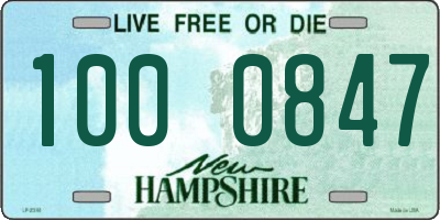 NH license plate 1000847