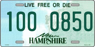 NH license plate 1000850