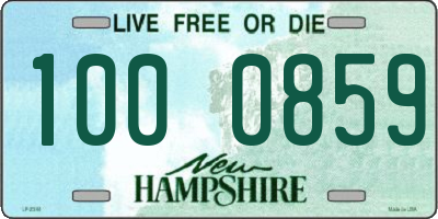 NH license plate 1000859