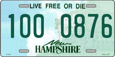 NH license plate 1000876