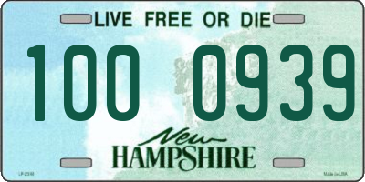 NH license plate 1000939