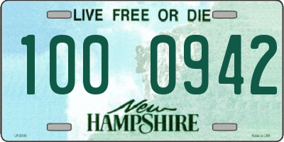 NH license plate 1000942