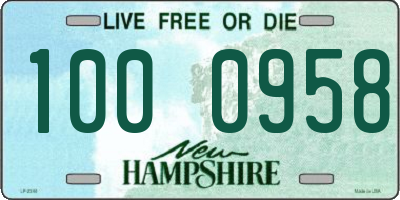 NH license plate 1000958