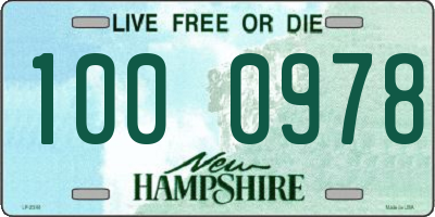 NH license plate 1000978