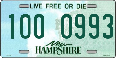 NH license plate 1000993