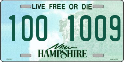 NH license plate 1001009